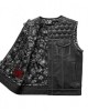 Men's Club Style Leather Vest - White