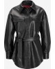 women black leather jacket/shirt
