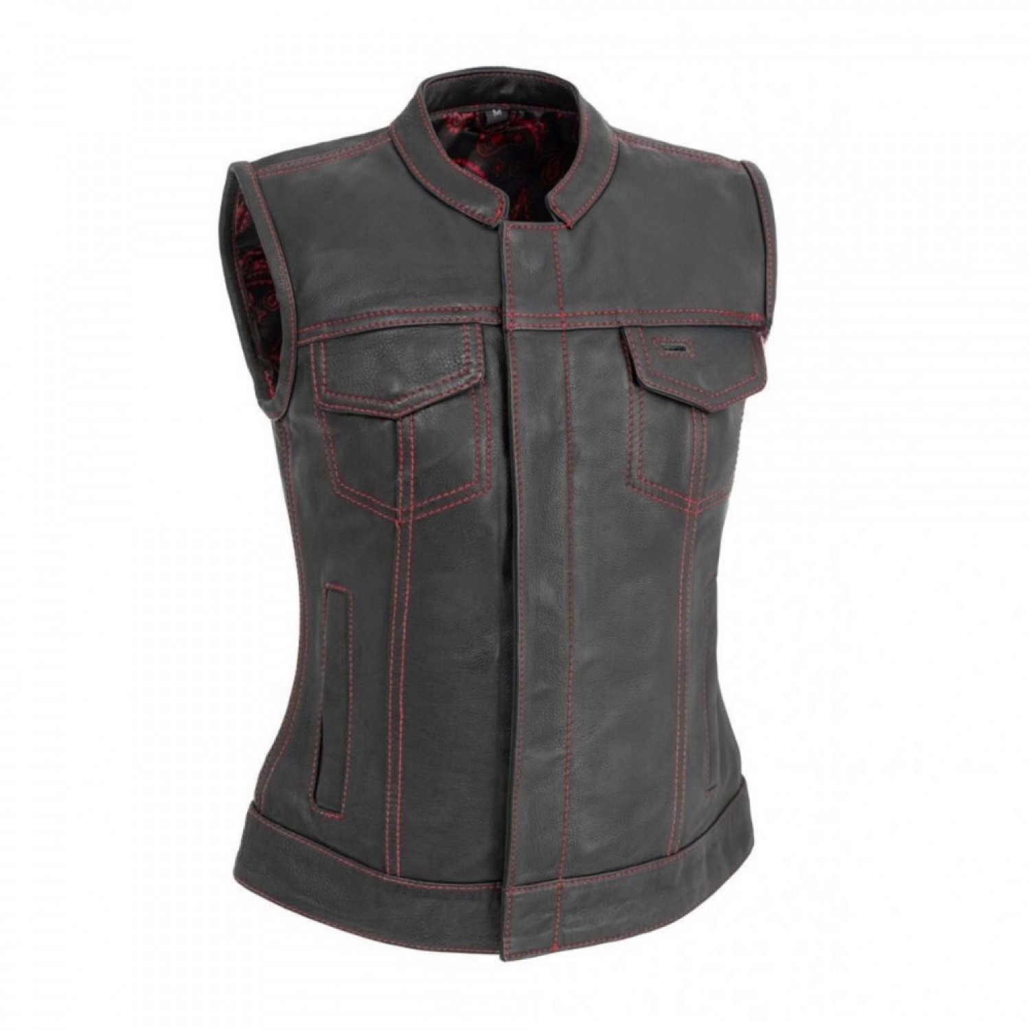 Women's Motorcycle Leather Vest