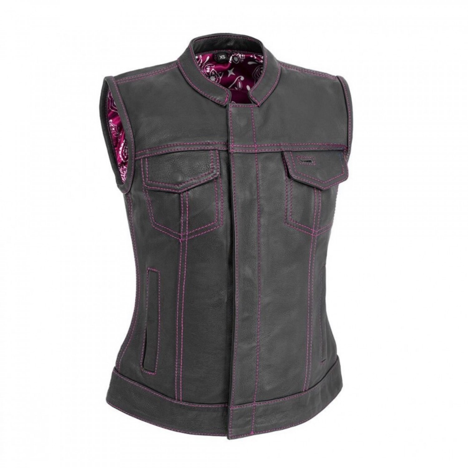 Women's Motorcycle Leather Vest