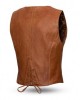 Women's Western Style Motorcycle Leather Vest